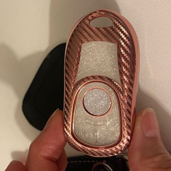 Buick Logo key fob Keychain in Black and Pink and fob cover in Pink NWT - Picture 4 of 7